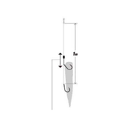 ANZOL EMPATADO HAYABUSA SNAPPER ADJUSTABLE RIG BEK562