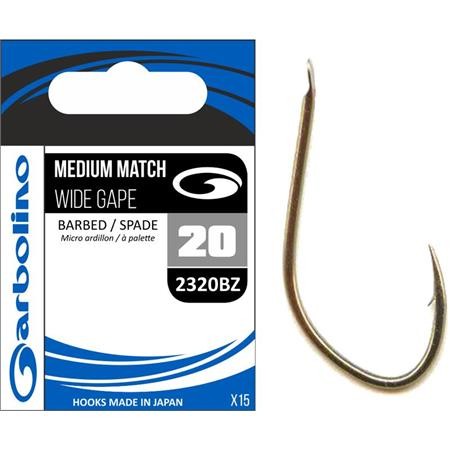 Anzol Garbolino Medium Match Wide Gape 2320Bz