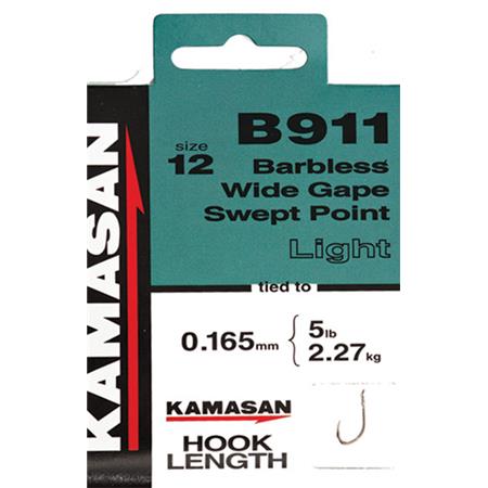 Anzol Montado Kamasan B911 Barbless Heavy