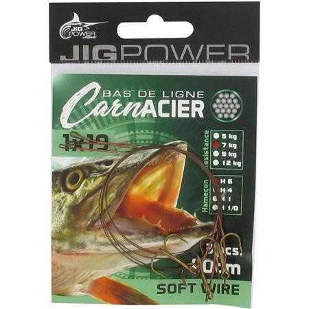 Anzol Montado Powerline Jig Power 1X19 Triple - Pack De 3