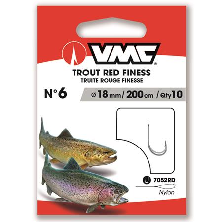 Anzol Montado Vmc Trout Red Finess