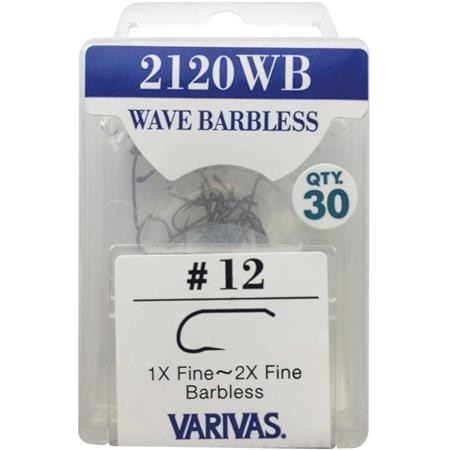 Anzol Mosca Varivas Wave Barbless 2120 Wb - Pack De 30