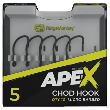 ANZOL RIDGE MONKEY APE-X CHOD HOOK MICRO BARBED