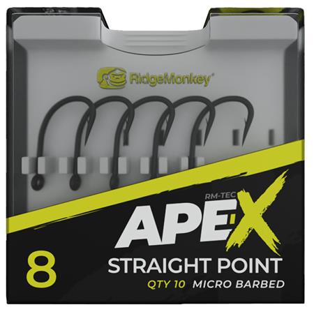 ANZOL RIDGE MONKEY APE-X STRAIGHT POINT MICRO BARBED