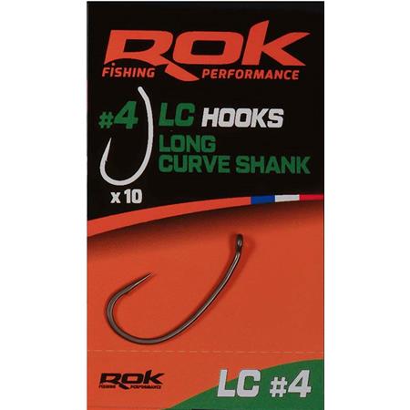 Anzol Simples Rok Fishing Lc Long Curve Shank