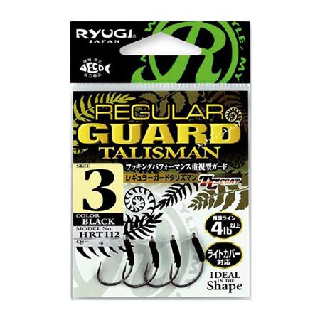 Anzol Simples Ryugi Regular Guard Talisman - Pack De 4