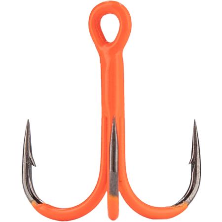 Anzol Triplo Mikado Jaws Treble Hook Uv Orange