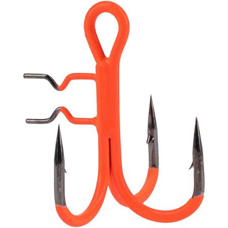 Anzol Triplo Mikado Jaws Vertical Uv Orange