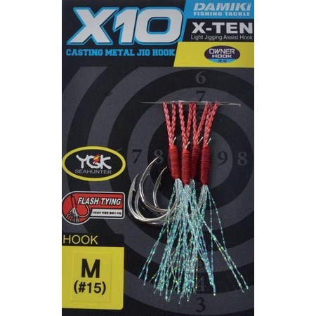 Anzuelo Asistente Mar Damiki D-Xten - Paquete De 4