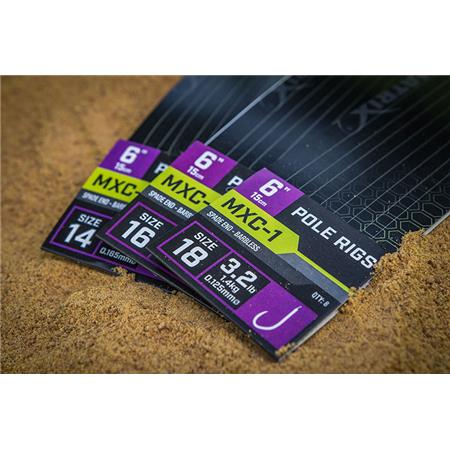 ANZUELO MONTADO FOX MATRIX MXC-1 POLE RIGS - PAQUETE DE 8