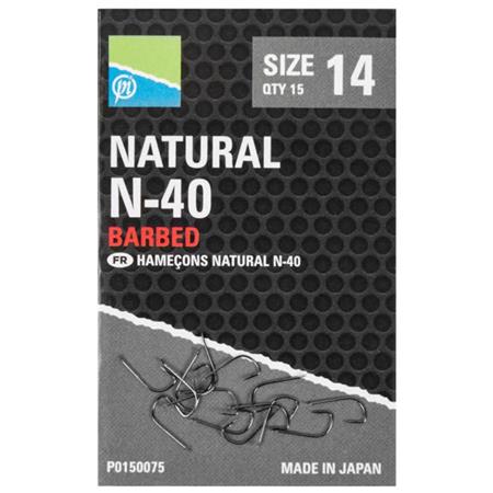 Anzuelo Para Pesca Al Coup Preston Innovations Natural N-40