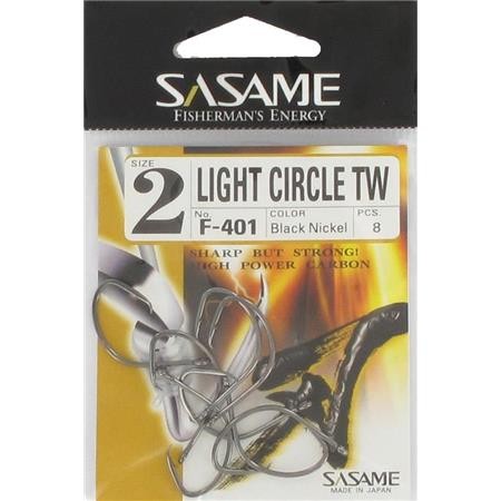 Anzuelo Sasame Light Circle Black Nickel Hook