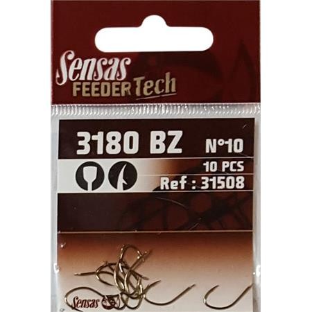 ANZUELO SENSAS FEEDER TECH 3180 - PAQUETE DE 10