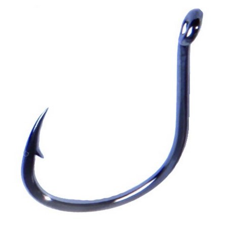 Anzuelo Simple Asari Chinu Laser Carbon - Paquete De 10
