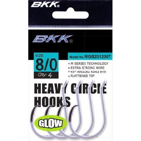 Anzuelo Simple Bkk Heavy Circle Hook Glow
