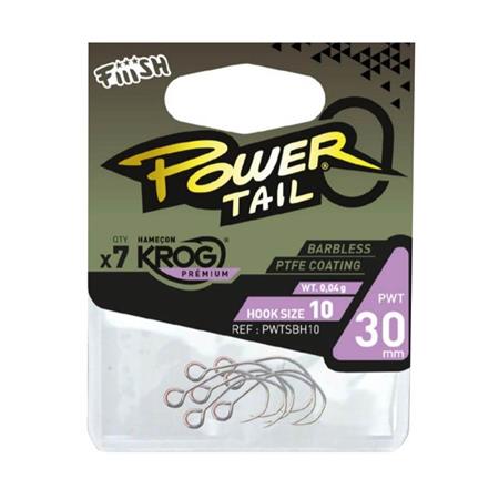 Anzuelo Simple Fiiish Power Tail - Paquete De 7