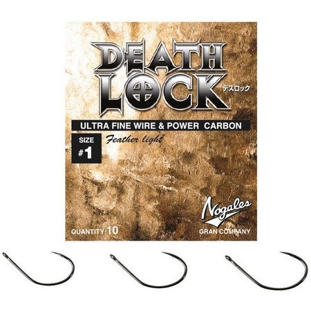 Anzuelo Simple Nogales Gran Death Lock - Paquete De 10