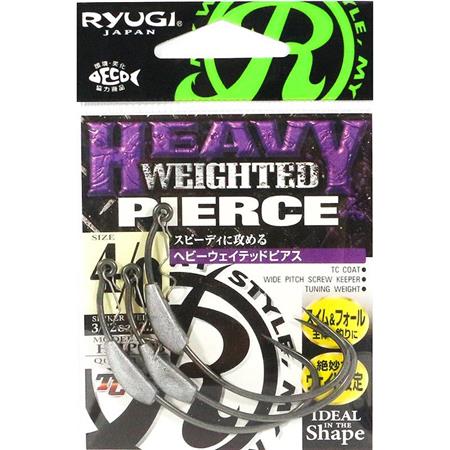 Anzuelo Texano Ryugi Heavy Pierce Hook - Paquete De 3