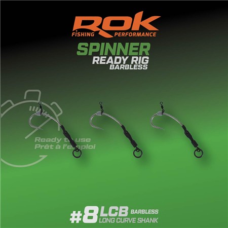 ΑΠΛΌ ΑΓΚΊΣΤΡΙ ROK FISHING SPINNER LONGUE CURVE SHANK BARBLESS