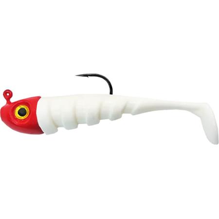 ARMED SOFT LURE - 7CM DELALANDE TOUPTI SHAD RED HANDLE CARBON ANTI NET WITH HEAD OF 60CM