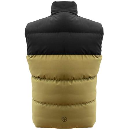 ÄRMLÖS DUNJACKA HERR KUMU CAPSULE GILET - SVART/GRÖN
