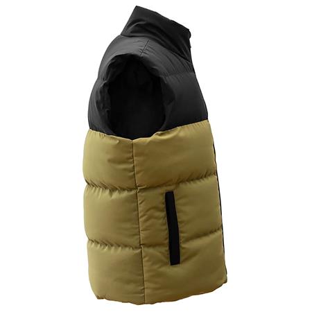 ÄRMLÖS DUNJACKA HERR KUMU CAPSULE GILET - SVART/GRÖN
