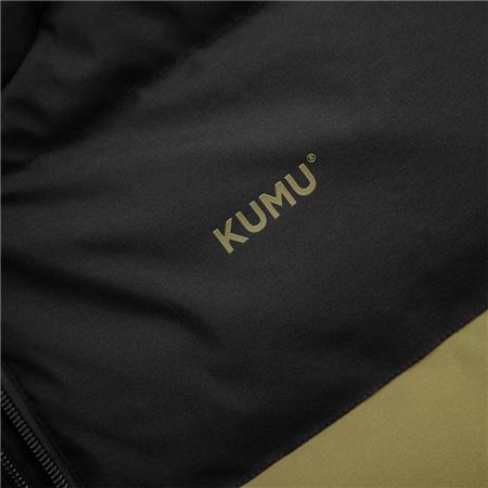 ÄRMLÖS DUNJACKA HERR KUMU CAPSULE GILET - SVART/GRÖN