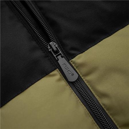 ÄRMLÖS DUNJACKA HERR KUMU CAPSULE GILET - SVART/GRÖN