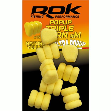 Artificial Corn Rok Fishing Natural Yellow Popup