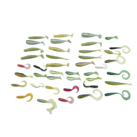 Assortiement De 43 Petits Leurres Souples - X4