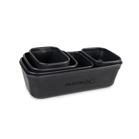 ASSORTIMENT ASS DOZEN FOX MATRIX EVA STACKING BAIT TUB SET