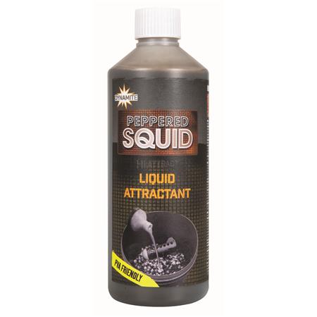 Atraente Líquido Dynamite Baits Liquid Attractant Peppered Squid