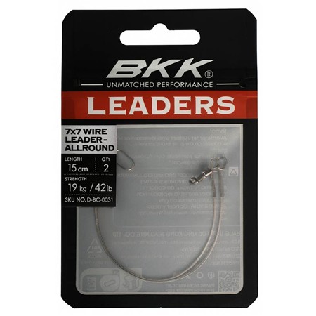 Ατσάλινο Παράμαλλο Bkk 7X7 Wire Leader - Hd Pike Snap