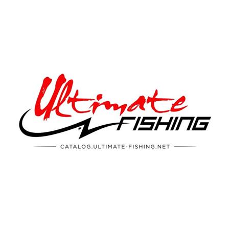 Autocollant Ultimate Fishing Med Contour Blanc