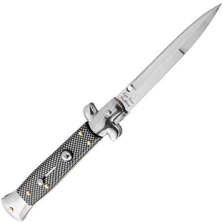 Automatic Knife Folding Europ Arm Black Checkerwork