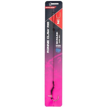 Baixo De Linha Montado Nash Ronnie Claw Rig Micro Barbed