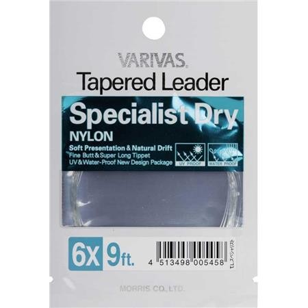 Baixo De Linha Varivas Tapered Leader Nylon Specialist Dry