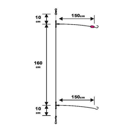 BAJO DE LÍNEA ESPECIAL ESPÁRIDOS - FLUORO SUNSET SURFCASTING RS COMPETITION