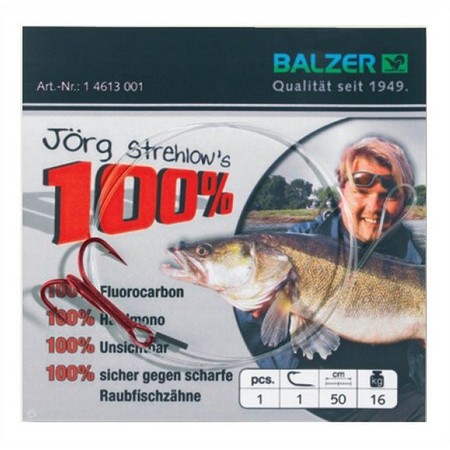 Bajo De Línea Fluorocarbono Anzuelo Triple Balzer Hardmono