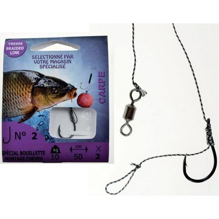 Bajo De Línea Montado Carpa Pafex Especial Boilie - Paquete De 2