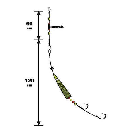 BAJO DE LÍNEA RASTREADOR ESPECIAL RAYA / FLUORO SUNSET BATEAU RS COMPETITION BATEAU RS COMPETITION SPECIAL GROS POISSON - FLUORO + OCTOPUS