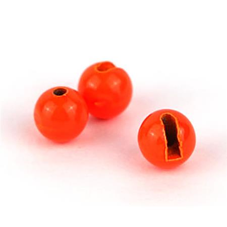 Ball - Fluo Orange Textreme Tungsten Slotted Beads - Fluo Orange