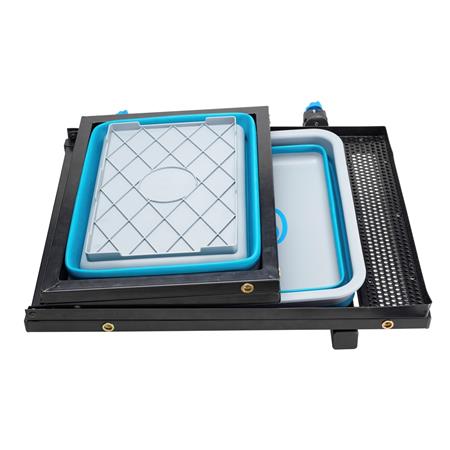BANDEJA PARA 2 RECIPIENTES COMPACTABLES SIN PIE CON INSERTOS PARA SOPORTES KITS/TIENDA GARBOLINO POUR 2 BACS COMPACTABLES SANS PIED AVEC INSERTS POUR SUPPORTS KITS/TENTE