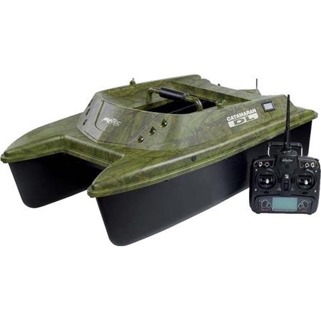Barco Cebador Carpecamou Oak + Sr07 Anatec Catamaran Dl