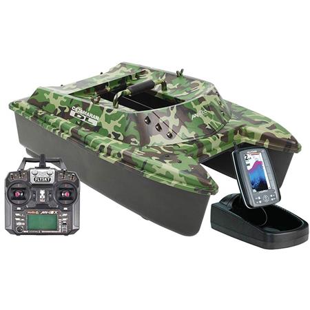 Barco Engodador Anatec Catamaran Forest Lithium + An-I6x + Sondeur Alf500