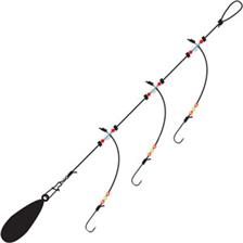 Daiwa Bas De Ligne Montages Surfcasting Classic - Lot De 2, N°2, 50/100, 1.80m, 3 Empiles