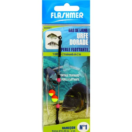 Bas De Ligne Flashmer Dorade Urfe + Perle Flottante