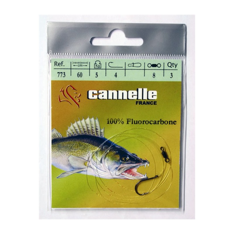 BAS DE LIGNE FLUOROCARBONE CANNELLE SPECIAL SANDRE C773