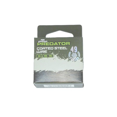 Bas De Ligne Fox Rage Predator 49Strand Coated Steel Wire 10M - 40Lb/18Kg