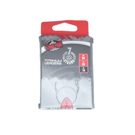 Bas De Ligne Fox Rage Srike Point 7 Strand Titanium Leader - Nwl054